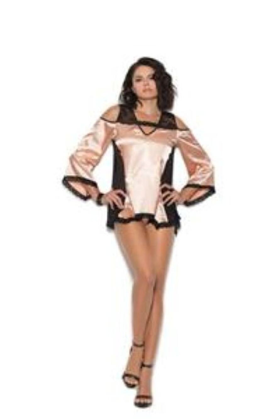 Satin Like Finish Charmeuse Nite Shirt Size M